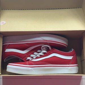 red old school vans